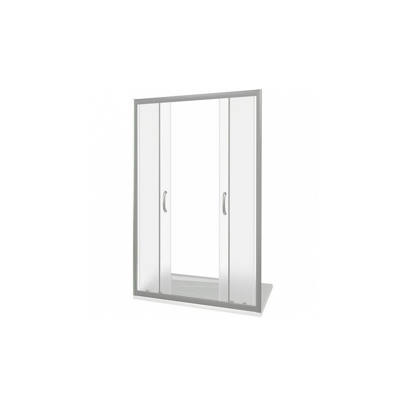 Душевая дверь матовое стекло 160х185см хром GoodDoor Infinity ИН00085