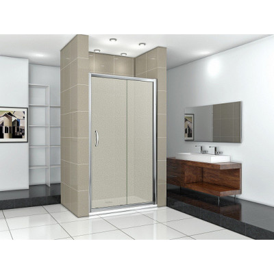 Душевая дверь матовое стекло 140х185см хром GoodDoor Infinity ИН00032
