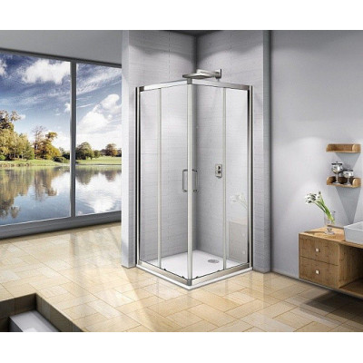 Душевой уголок 100х100х185см хром GoodDoor Neo НЕ00012