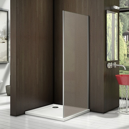 Боковая часть матовое стекло 70х185см белая GoodDoor Latte ИН00082