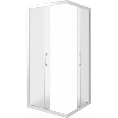 Душевой уголок матовое стекло 90х90х185см белый GoodDoor Latte ЛА00020