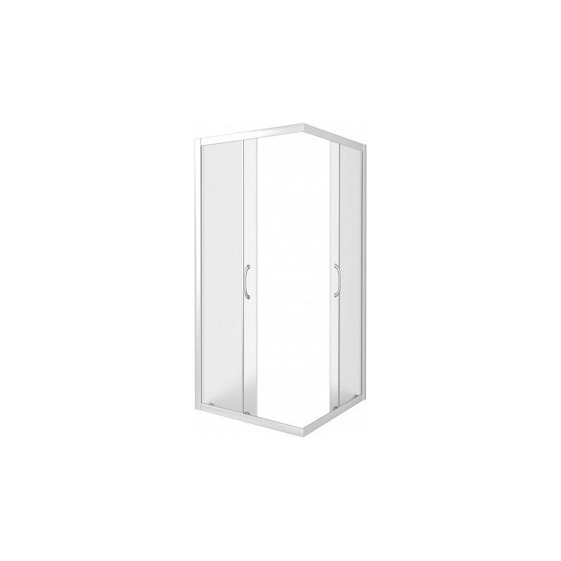 Душевой уголок матовое стекло 90х90х185см белый GoodDoor Latte ЛА00020