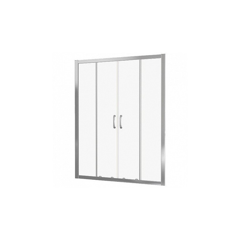 Душевая дверь матовое стекло 150х185см белая GoodDoor Latte ЛА00033