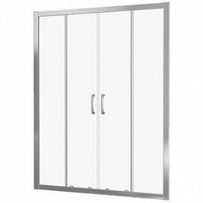 Душевая дверь матовое стекло 160х185см белая GoodDoor Latte ЛА00034