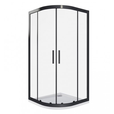 Душевой уголок 80х80х190см черный GoodDoor Cofe КФ00001