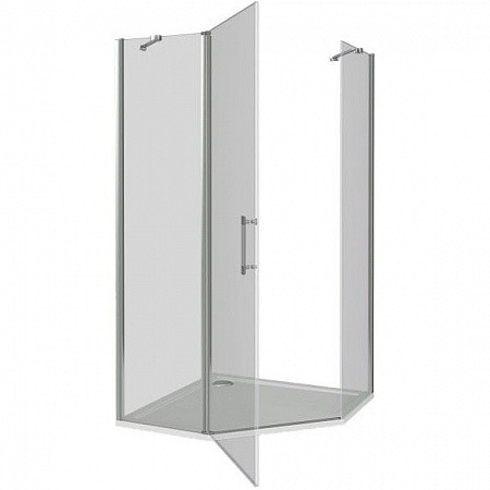 Душевой уголок 100х100х185см белый GoodDoor Mokka МК00015