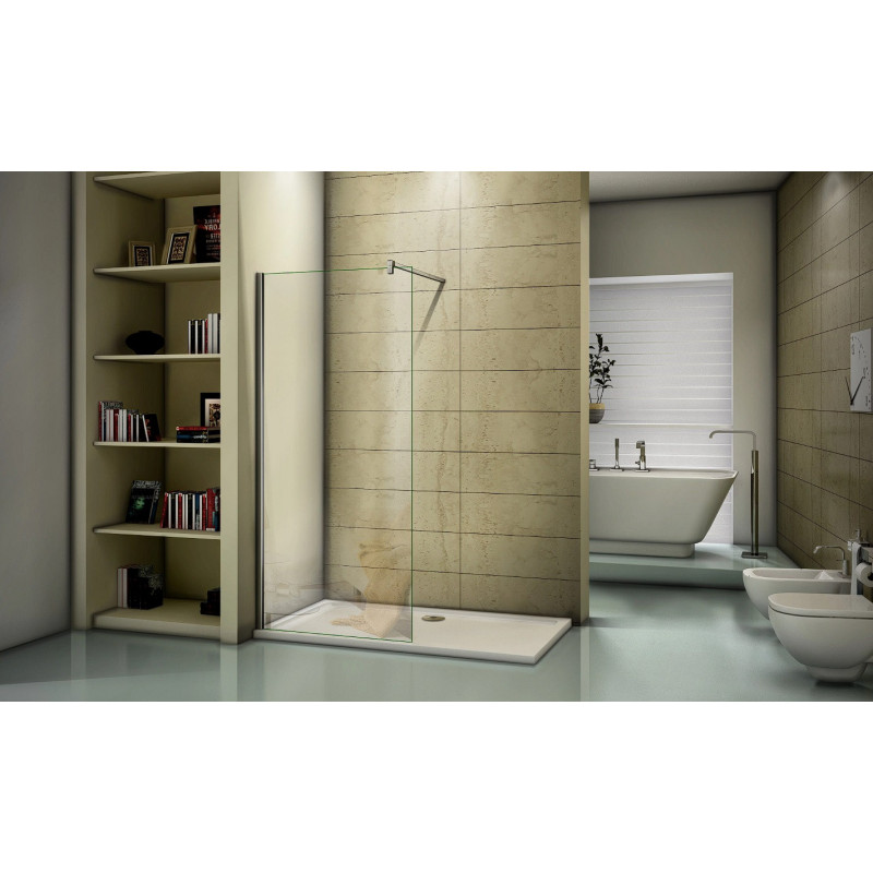 Душевая перегородка 110х195см хром GoodDoor Walk In ВИ00004
