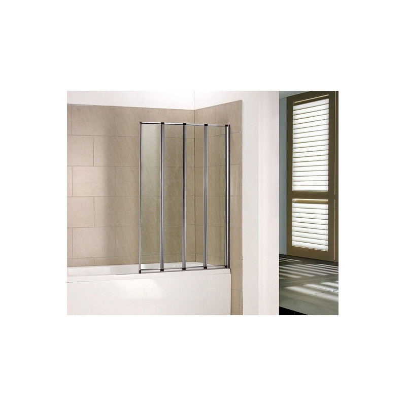 Душевая шторка на ванну 100х140см хром GoodDoor Screen ПД00092