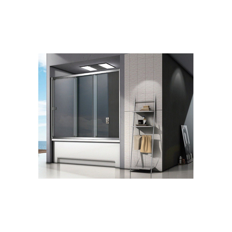 Душевая шторка на ванну 130х140см хром GoodDoor Screen ПД00100