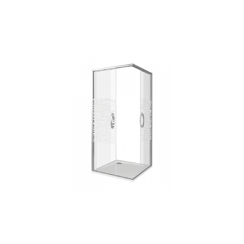 Душевой уголок стекло с узором 90х90х195см хром GoodDoor Antares АН00013
