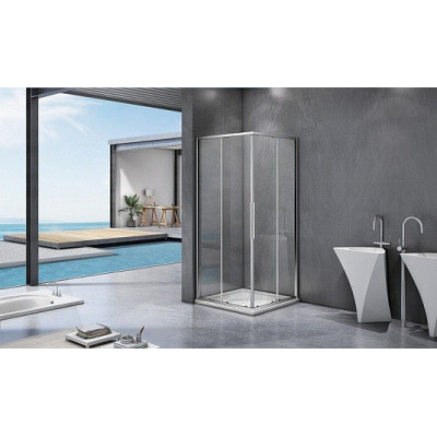 Душевой уголок 80х80х195см хром GoodDoor Idea ИД00015