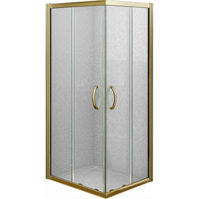 Душевой уголок матовое стекло 80х80х185см бронза GoodDoor Jazz ДЖ00005