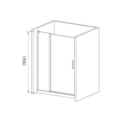 Душевая дверь стекло с узором 140х185см хром GoodDoor Pandora ПД00045
