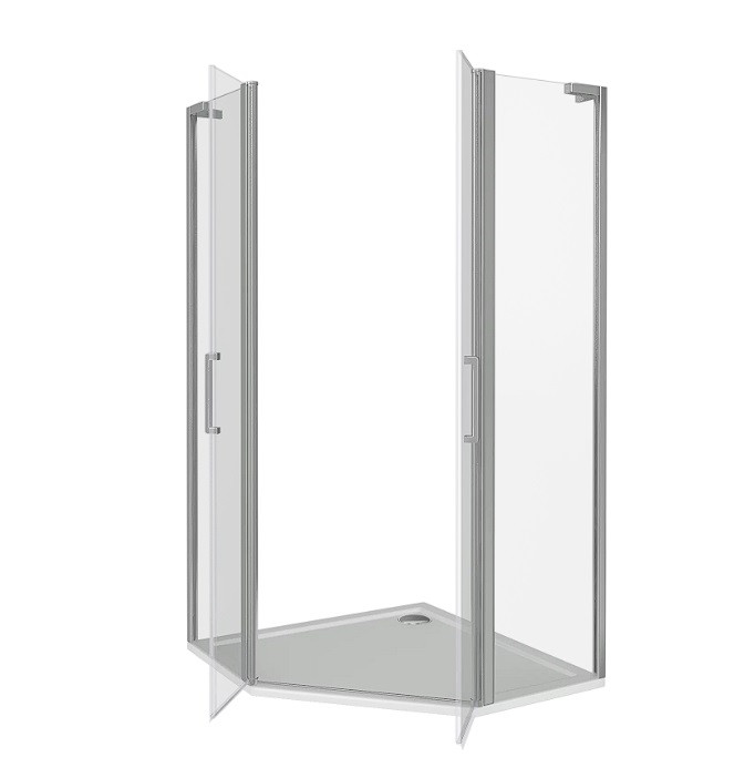 Душевой уголок 90х90х185см хром GoodDoor Pandora ПД00058