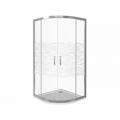 Душевой уголок стекло с узором 80х80х185см хром GoodDoor Infinity ИН00062