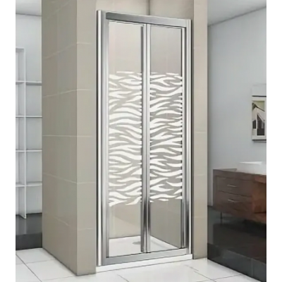 Душевая дверь стекло с узором 100х185см хром GoodDoor Infinity ИН00069