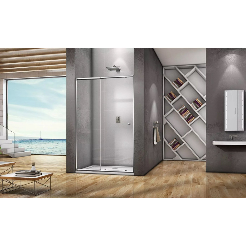Душевая дверь 130х185см хром GoodDoor Lira ЛИ00004