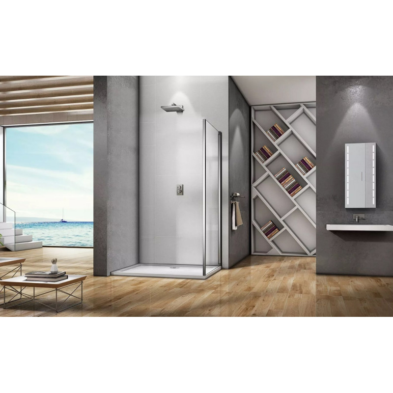 Боковая часть 100х185см хром GoodDoor Lira ЛИ00011