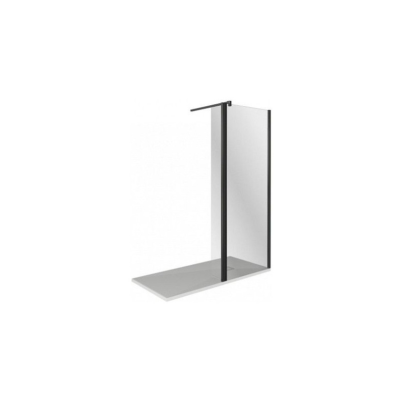 Душевая перегородка 100х195см черная GoodDoor Walk In ВИ00023
