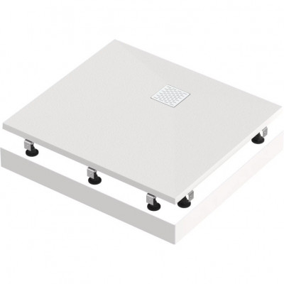 Экран для душевого поддона 90х80см белый GoodDoor Essentia 2 ЭЛ00208