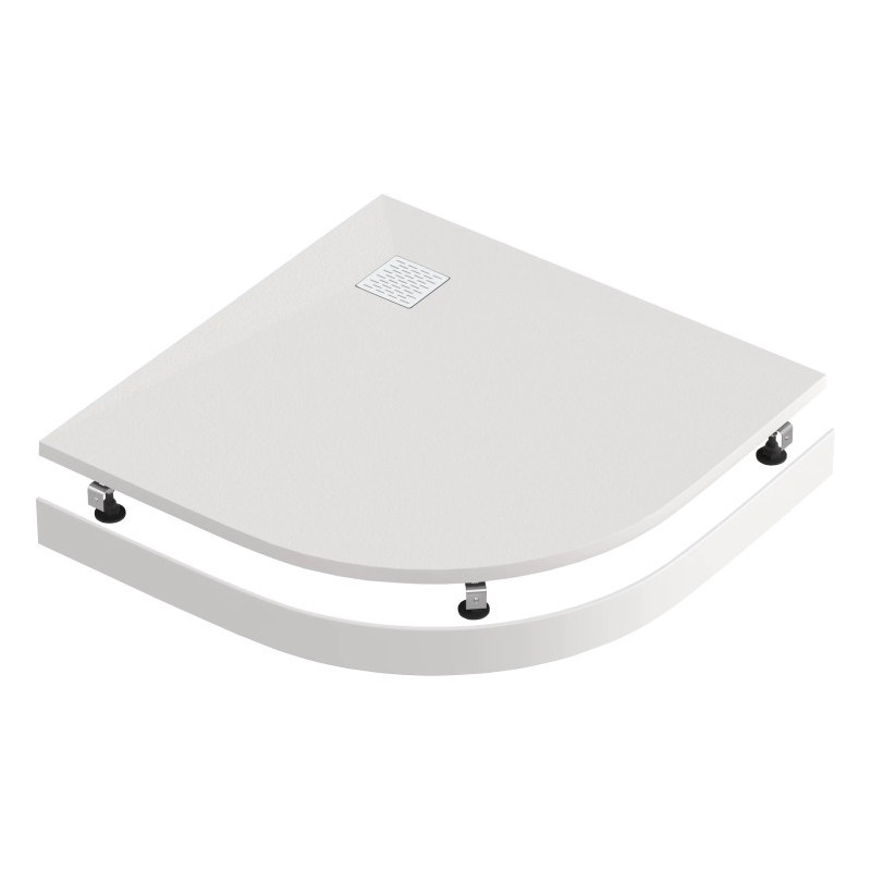 Экран для душевого поддона 90х90см белый GoodDoor Essentia ЭЛ00137