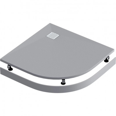 Экран для душевого поддона 100х100см графит GoodDoor Essentia ЭЛ00158