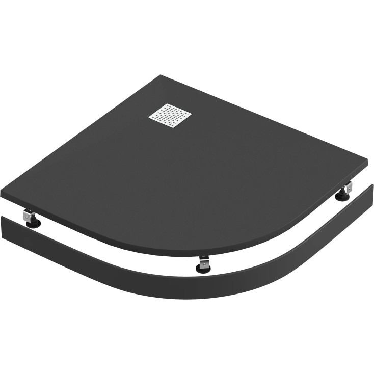 Экран для душевого поддона 100х100см черный GoodDoor Essentia ЭЛ00159