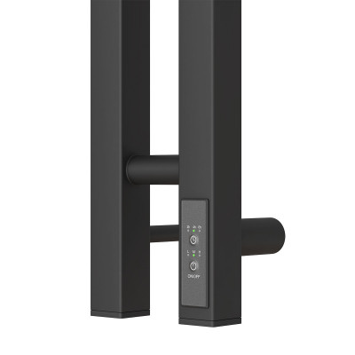 Полотенцесушитель электрический Point PN13812B П3 80x1200, диммер справа, черный