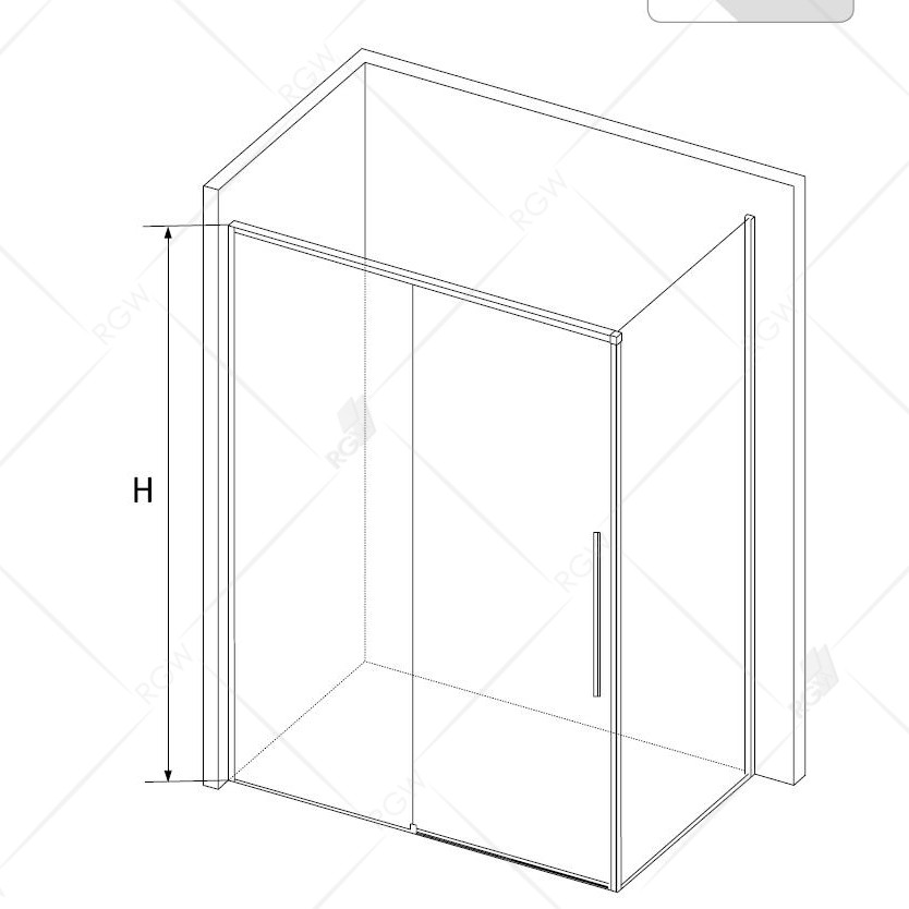Душевой уголок 120х90х195см хром RGW SV-42Душевой уголок без поддона