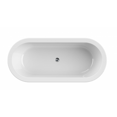 Акриловая ванна белая 180x80см Cezares SLIM CENTRAL-180-80-60-W37-SET