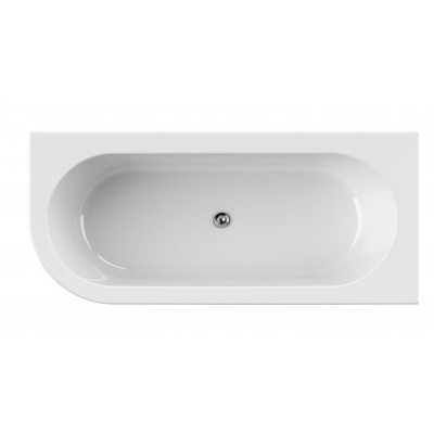 Акриловая ванна белая 180x80см правая Cezares SLIM CORNER-180-80-60-R-W37-SET