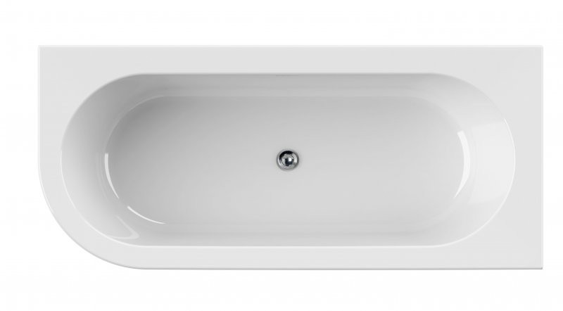 Акриловая ванна белая 180x80см правая Cezares SLIM CORNER-180-80-60-R-W37-SET