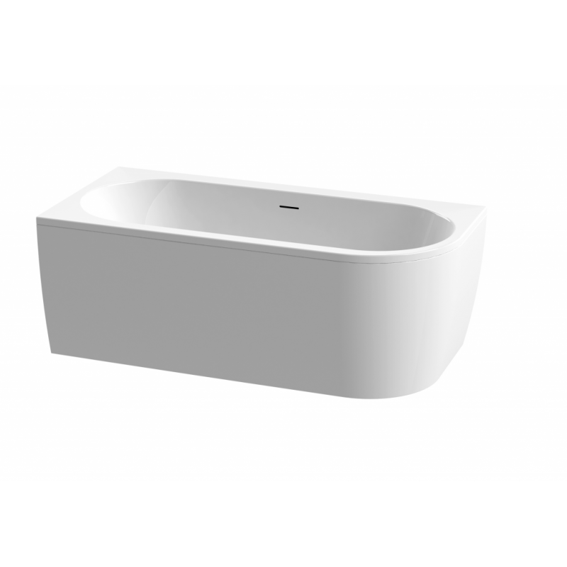 Акриловая ванна белая 180x80см левая Cezares SLIM CORNER-180-80-60-L-W37-SET