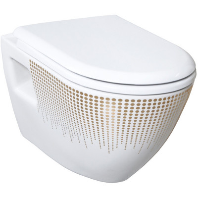Подвесной унитаз с декором Creavit Terra TP325-11CB00E-NA00