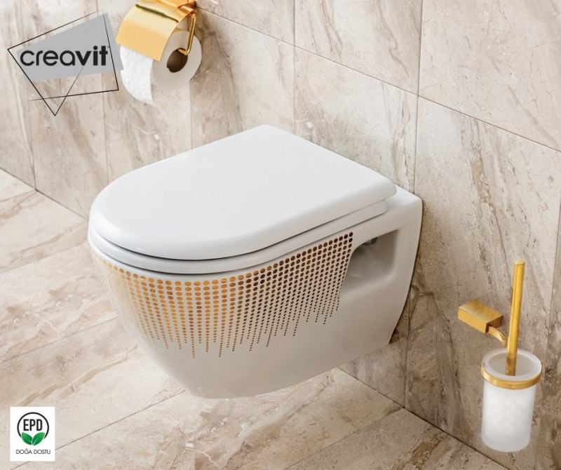 Подвесной унитаз с декором Creavit Terra TP325-11CB00E-NA00