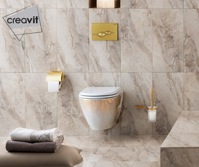 Подвесной унитаз с декором Creavit Terra TP325-11CB00E-NA00
