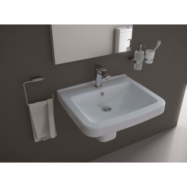 Раковина подвесная белая Creavit Lara LR060-00CB00E-0000