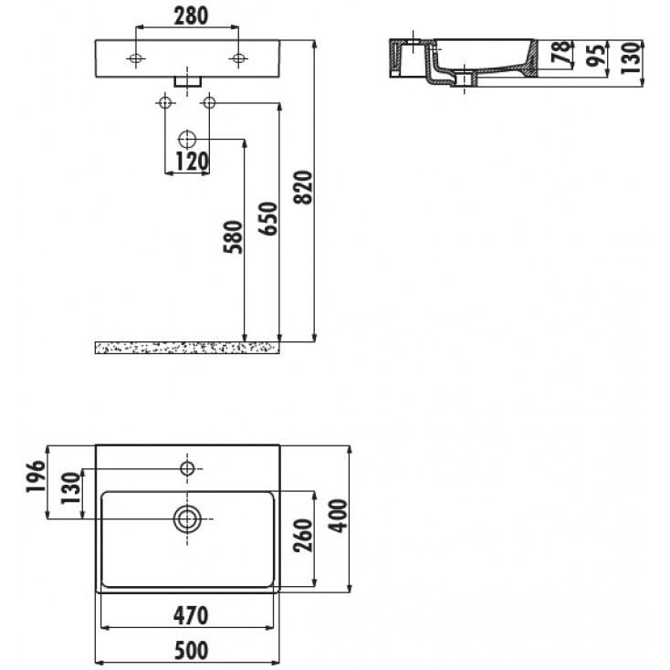 Раковина мебельная белая Creavit Next NX242-00CB00E-0000