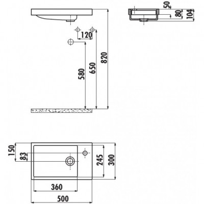 Раковина мебельная белая Creavit Trend TP026-00CB00E-0000