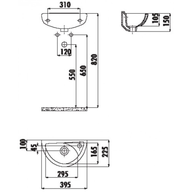Раковина мебельная белая Creavit Trend TP040-00CB00E-0000