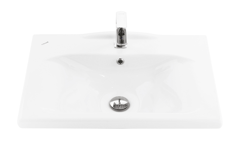 Подвесная раковина белая Creavit Luna LN165-00CB00E-0000