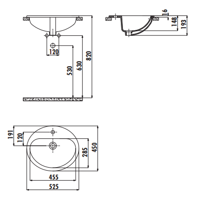 Раковина мебельная белая Creavit TP225-00CB00E-0000