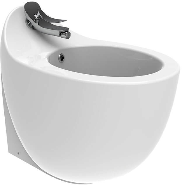 Биде напольное белое Creavit Foglia FG500-00CB00E-0000