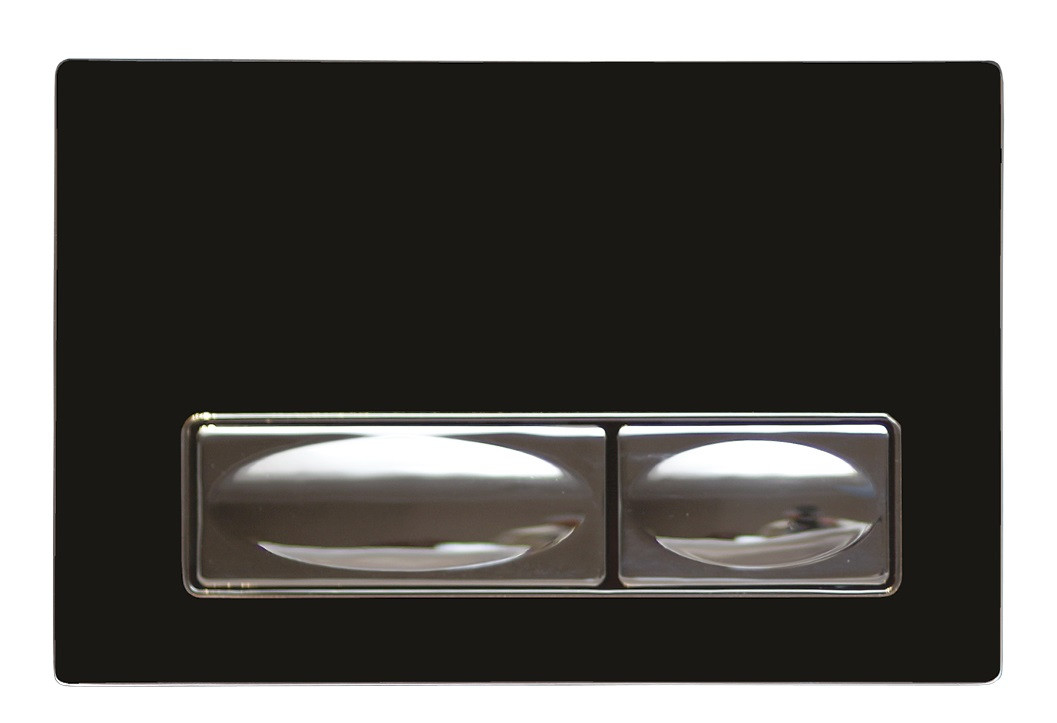 Клавиша смыва стекло черная Creavit GP4002.00