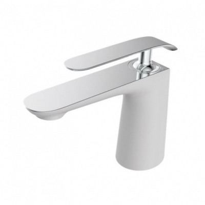 Смеситель для раковины белый/хром Creavit Bloom BL1511-B