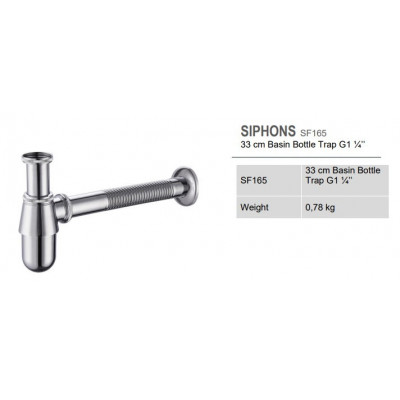 Сифон для раковины хром Creavit SF165
