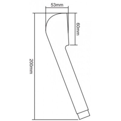 Лейка душевая ZOLLEN (арт. SP8016) диаметр 60 мм 1-функц., Easy Clean