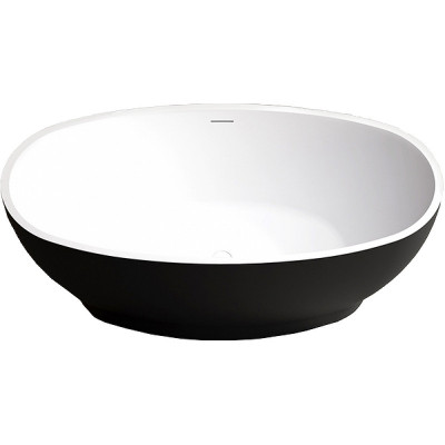 Акриловая ванна черная 165x80см Abber AB9207MB