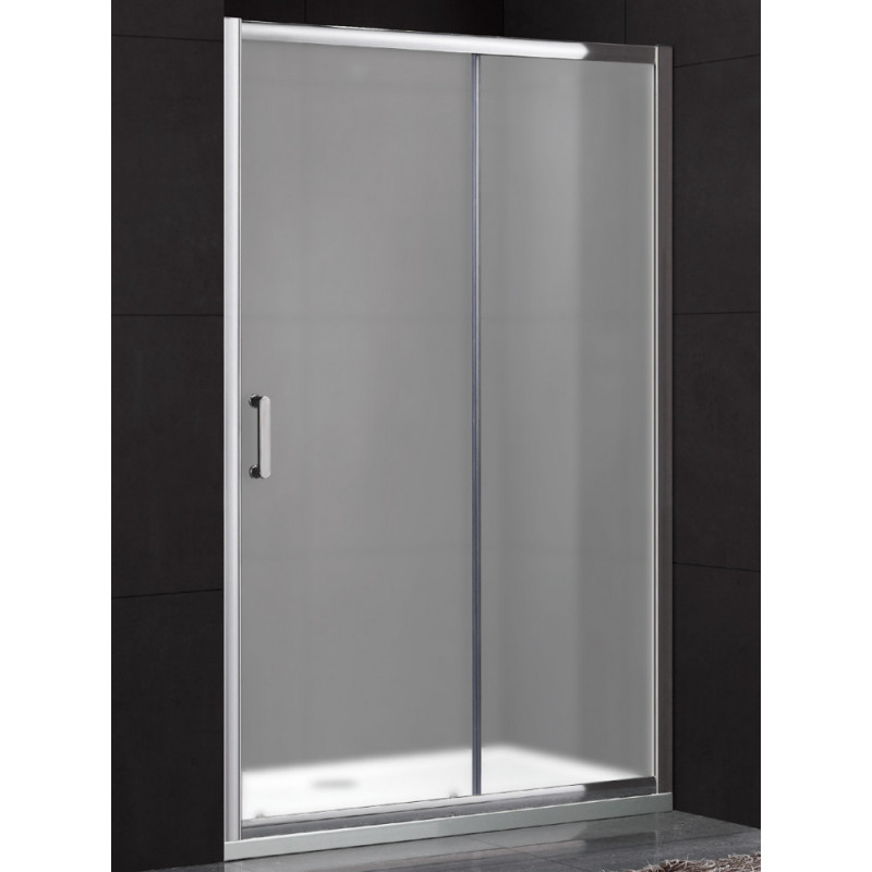 Душевая дверь матовое стекло хром 140х190см Gemy Victoria S30191BM