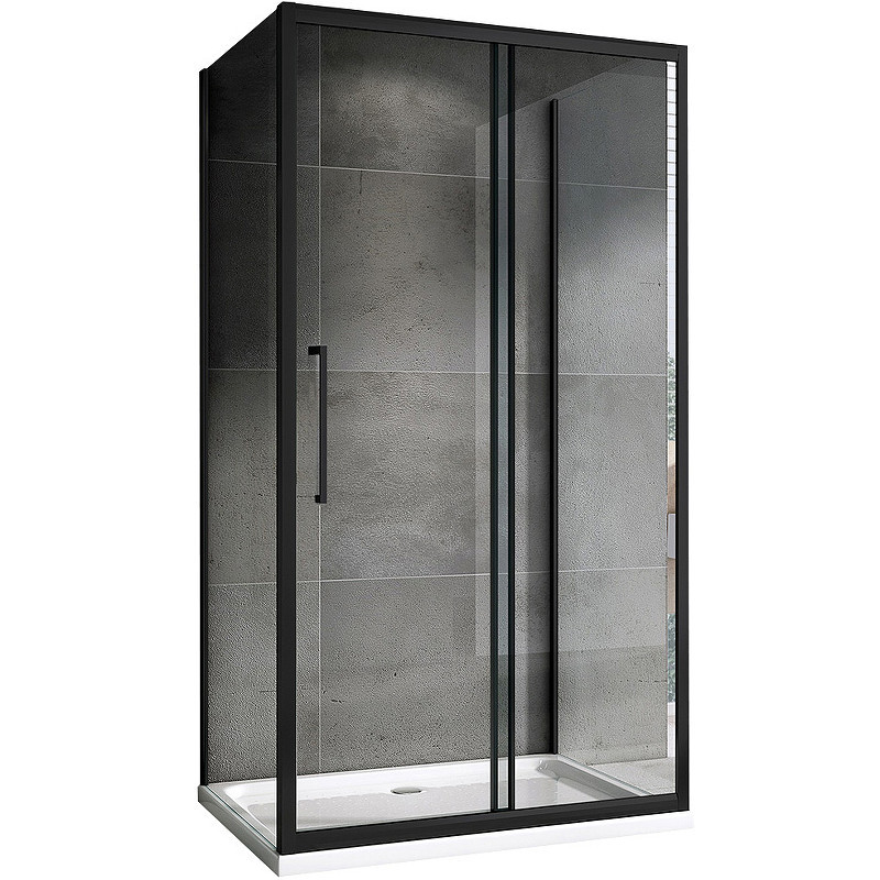 Душевой уголок черный 110х90см ABBER Schwarzer Diamant AG30110BH-S90B-S90B